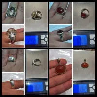 انگشتر و گردنبند دست دوم عقیق یمن و دُر نجف و حرز