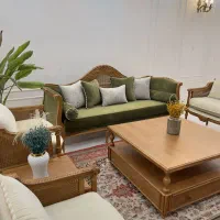 مبل حصیری کاجی کلاسیک کد 700