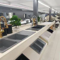 روشویی Carbon black مشکی تیره+شیرآلات عمده