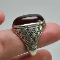 انگشتر و آویز گردنی نقره دستساز