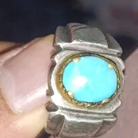 انگشتر فیروزه رکاب نقره