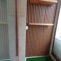 شلف شلف دیواری شلف پایه مخفی چوب طبیعی
