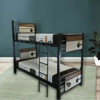 تخت خواب دو طبقه(تختخواب۲دونفره)فلزی طرح جدیدیاشار