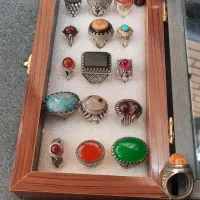 تعدادی انگشتر نقره