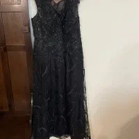 پیراهن مجلسی مشکی بسیار نو