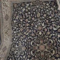 جفت ۹ متری سورمه ای دست باف گونه با تراکم بالا