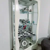 ویترین دو درب ،چراغ دار