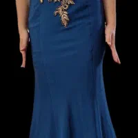 لباس شب آبی رنگ