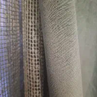 پرده تور سبز با والان مخمل