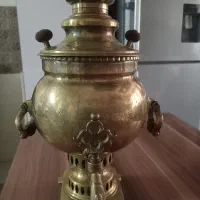 سماور دیوارکوب و سطل برنزی