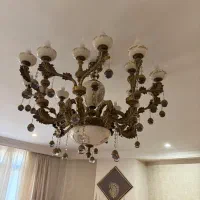 لوستر سالن تمام برنز نو نو خارجی بسیار شیک