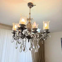 لوستر برنزی ۸ شاخه