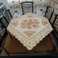 میزوصندلی فلزی و شیشه ای ۶نفره