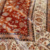 **فرش ابریشم بهشتی خاص**جفت ۶ متری آکبند