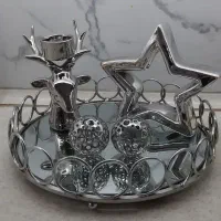 سینی آیینه ای طرح المپیک و ست کامل دکوری تزیینی