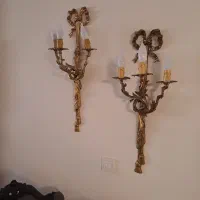 دیوار کوب سه شعله برنز