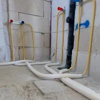 لوله کشی آب  فاضلاب  5لایه تاسیسات شیرآلات پمپ آب