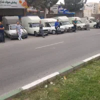 راننده وانت با ماشین