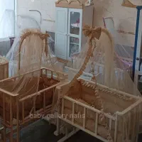گهواره سنتی نوازد سیسمونی تخت کنار مادر مدل ماه