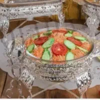 سوفله سالاد همراه چنگالش