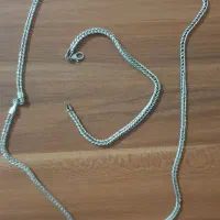 گردنبند و دستبند نقره