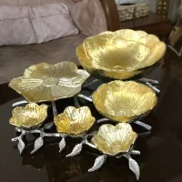 ظروف پذیرایی الومینیومی رنگ ثابت ۴ تیکه