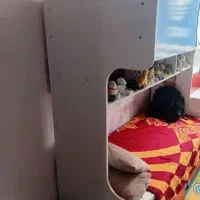 تخت دو طبقه چوب