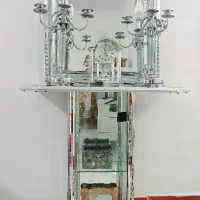 اینه و شمعدان نو 5 تیکه