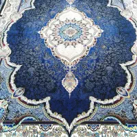 فرش سورمه ایی وکناره فرش هزار شانه در حدنو