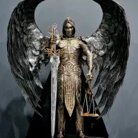 مجسمه فلزی فرشته عدالت