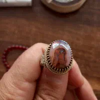 انگشتر نقره رخ بسیار زیبا