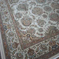 دوتخته فرش سرمه ای و یک تخته فرش دوازده متری  کرم