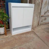جاکفشی سفید ام دی اف وطرح چوب