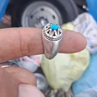 انگشتر فیروزه مغزسنگ درجه یک