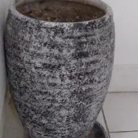 دوعدد گلدان سفالی