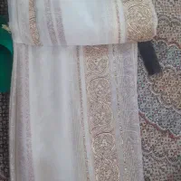 پرده حریر طرح دار بسیار زیبا دوخته نشده