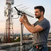 نصاب نصب تنظیم آنتن گیرنده دیجیتال هشتگرد مهستان