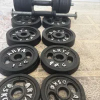 دو عدد دمبل ۱۰کیو آریا چدنی جمعا ۲۰کیلو