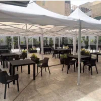 سایبان طوری نواردوزی شده با پانچ قلاب چترمیزمسافرت