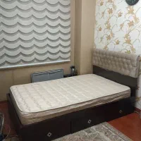 تختخواب دونفره ۱۲۰ سانت با تشک و آینه قدی