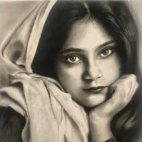 نقاشی چهره، سیاهقلم،  طراحی چهره، کادو، هدیه