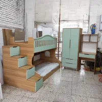سرویس تخت دو طبقه ،کمد،میز تحریر