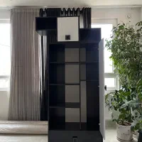 کتابخانه همراه با شلف دیواری