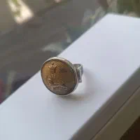 انگشتر(شیر و خورشید)نقره سایز ۶۲