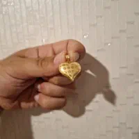 پلاک قلب طلا ۳ گرم ۱۸ عیار