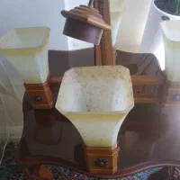 لوستر چوبی ۴ شاخه