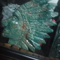 مجسمه دستسازیشم زمردی وزن۵کیلوبدون مشابه