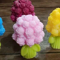 فروش شمع دسته گل پنترسی،ولنتاین