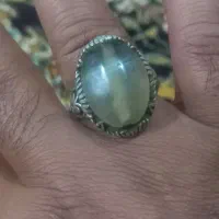 انگشتر نقره با نگین قدیمی دست ساز ۱۵گرم