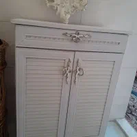 جاکفشی سفیدنوسالم ۹۰×۶۳ نو مناسب جهیزیه با آینه نو